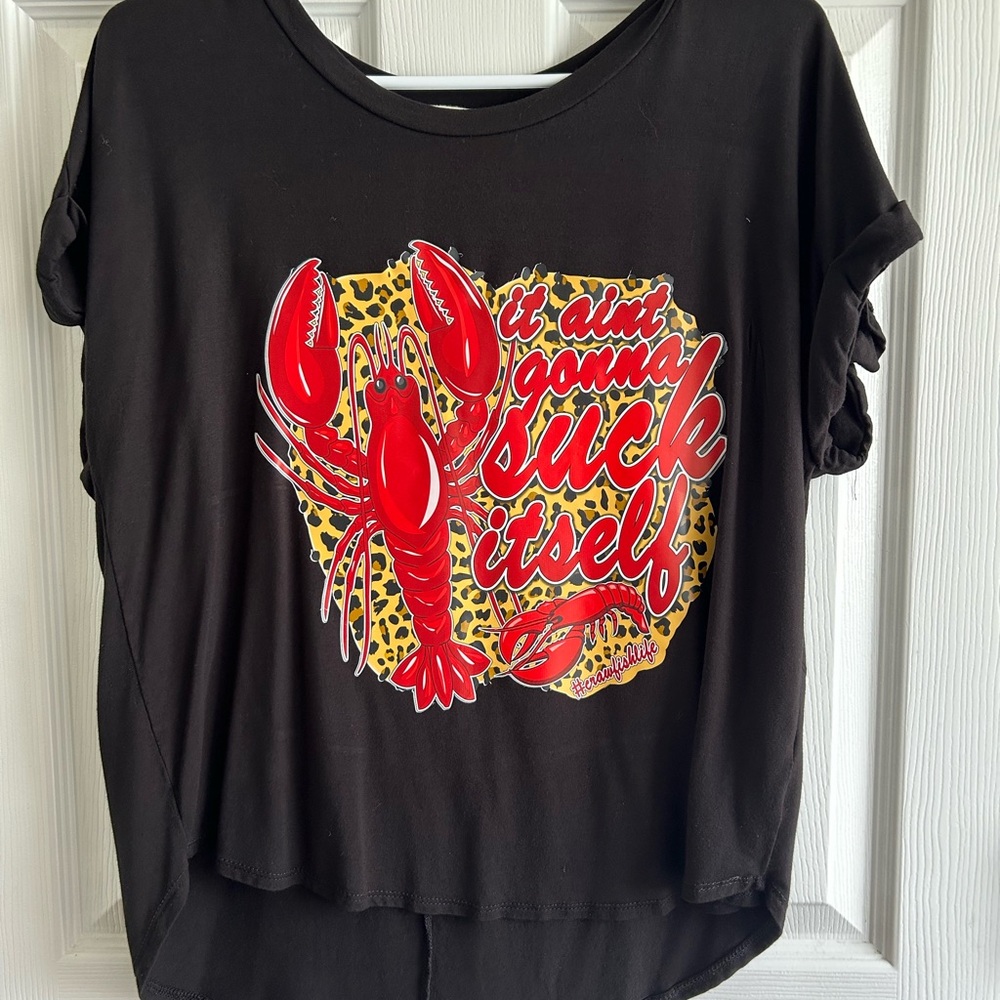 Black Graphic Women's Top